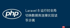 Laravel 8 运行时全局切换数据库连接实现读写分离