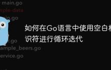 如何在Go语言中使用空白标识符进行循环迭代