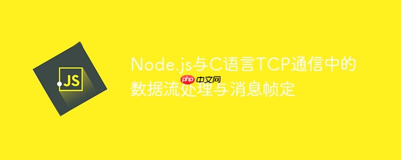 Node.js与C语言TCP通信中的数据流处理与消息帧定