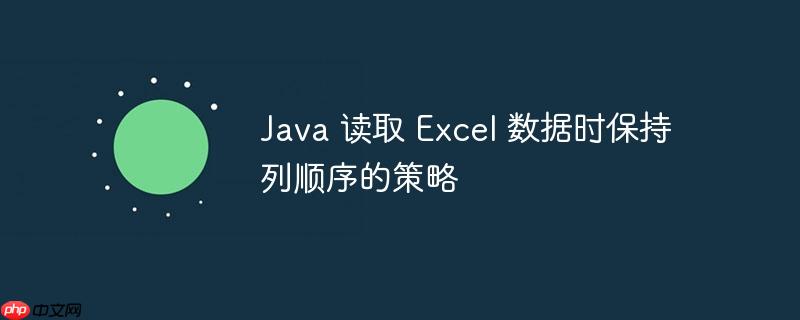 Java 读取 Excel 数据时保持列顺序的策略-小浪学习网