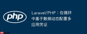 Laravel/PHP：在循环中基于数据动态配置多应用凭证