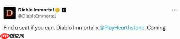 这下我们都有手机了 《暗黑破坏神：不朽》宣布将与《炉石传说》展开联动