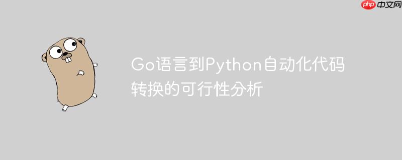 Go语言到Python自动化代码转换的可行性分析-小浪学习网