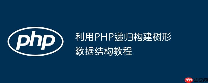 利用PHP递归构建树形数据结构教程