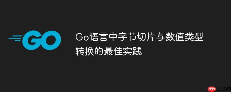 Go语言中字节切片与数值类型转换的最佳实践