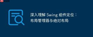 深入理解 Swing 组件定位：布局管理器与绝对布局
