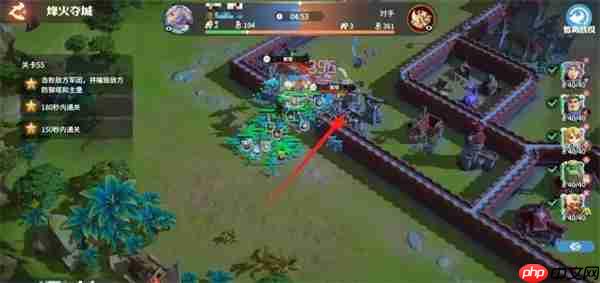 龙石战争烽火夺城55关通关攻略