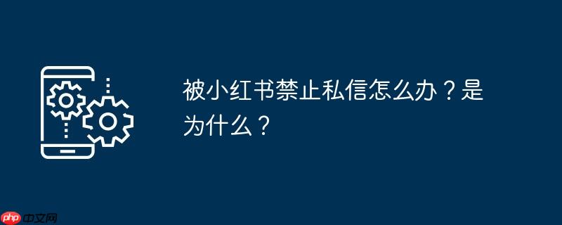 被小红书禁止私信怎么办？是为什么？