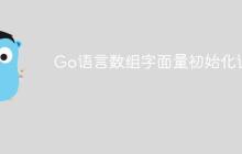 Go语言数组字面量初始化详解