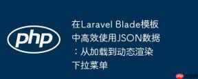 在Laravel Blade模板中高效使用JSON数据：从加载到动态渲染下拉菜单