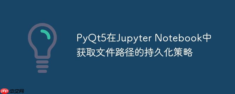PyQt5在Jupyter Notebook中获取文件路径的持久化策略