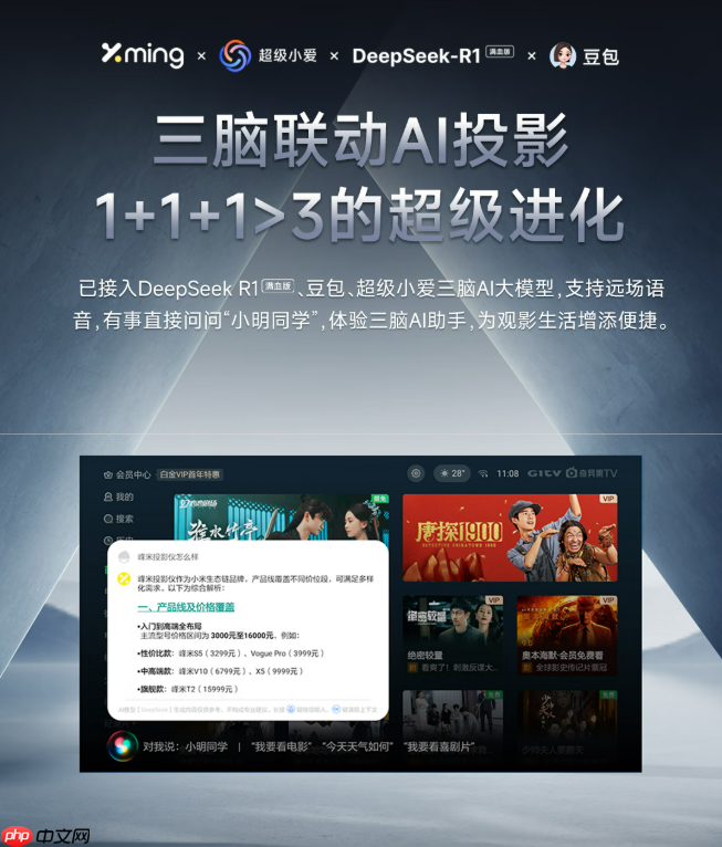 峰米X5 Pro 4K投影仪发布:2500CVIA流明亮度,售价7999元