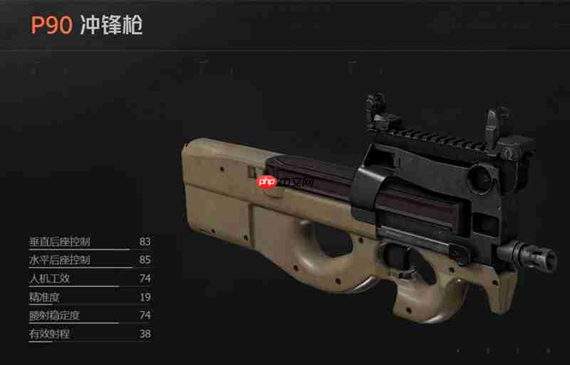 暗区突围P90怎么样 P90属性数据详细解析
