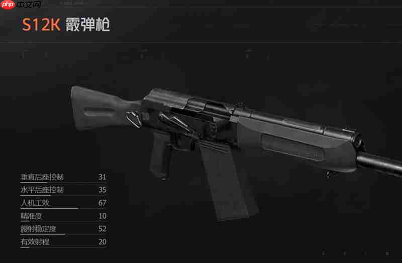 暗区突围S12K怎么样 S12K霰弹枪详细评测