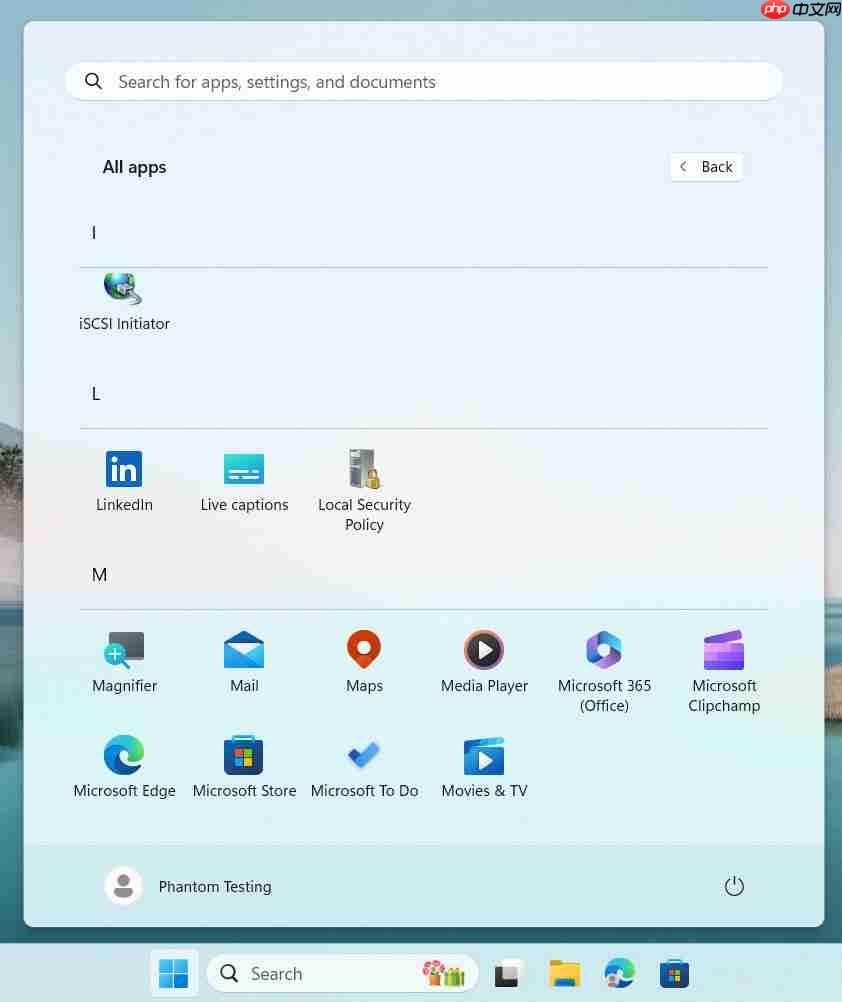 微软 Win11 开始菜单视图调整:支持按首字母分组、支持固定文件