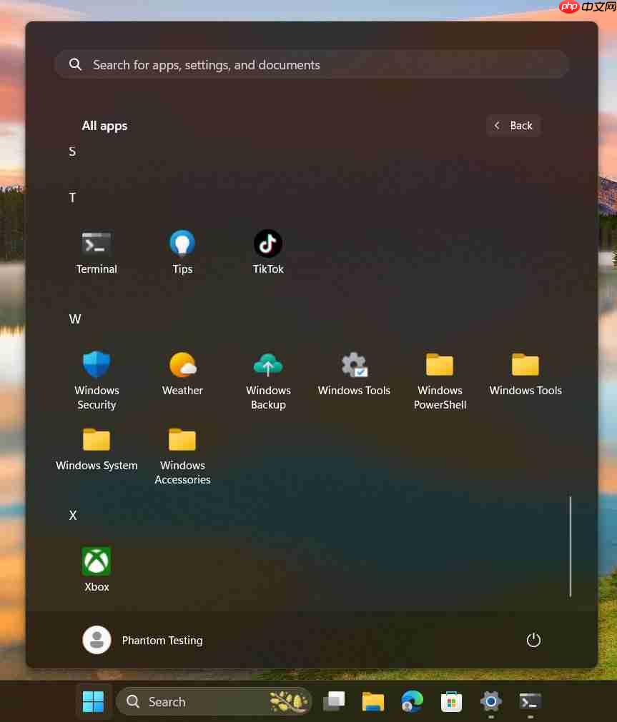 微软 Win11 开始菜单视图调整:支持按首字母分组、支持固定文件