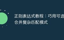 正则表达式教程：巧用可选组合并复杂匹配模式