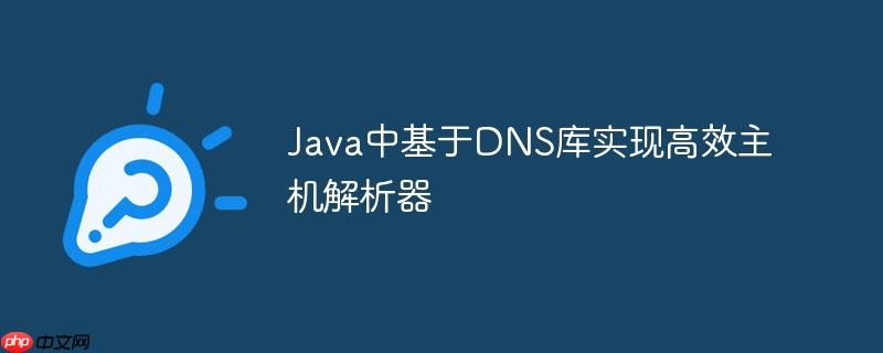 Java中基于DNS库实现高效主机解析器