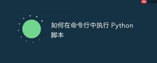 如何在命令行中执行 Python 脚本