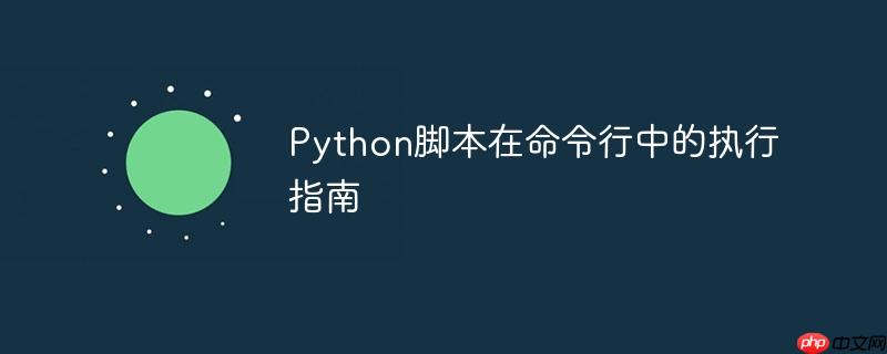 Python脚本在命令行中的执行指南
