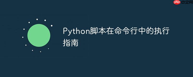 Python脚本在命令行中的执行指南
