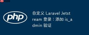 自定义 Laravel Jetstream 登录：添加 is_admin 验证