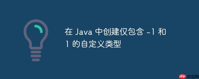 在 Java 中创建仅包含 -1 和 1 的自定义类型-小浪学习网