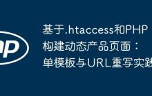 基于.htaccess和PHP构建动态产品页面：单模板与URL重写实践
