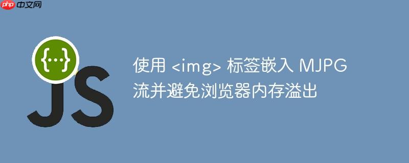 使用 <img> 标签嵌入 mjpg 流并避免<a  https://www.php.cn/zt/16180.html