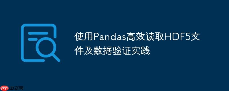 使用Pandas高效读取HDF5文件及数据验证实践-小浪学习网