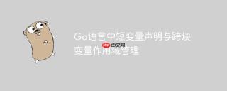 Go语言中短变量声明与跨块变量作用域管理