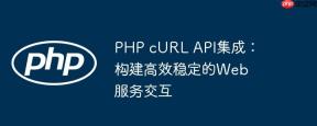 PHP cURL API集成：构建高效稳定的Web服务交互