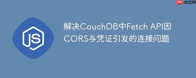 解决CouchDB中Fetch API因CORS与凭证引发的连接问题