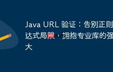 Java URL 验证:告别正则表达式局限,拥抱专业库的强大