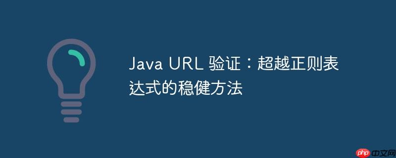 Java URL 验证:超越正则表达式的稳健方法
