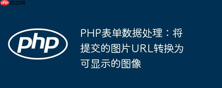 PHP表单数据处理：将提交的图片URL转换为可显示的图像