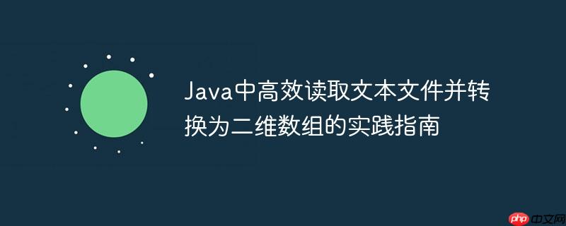 Java中高效读取文本文件并转换为二维数组的实践指南