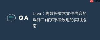 Java：高效将文本文件内容加载到二维字符串数组的实用指南