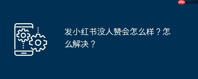 发小红书没人赞会怎么样？怎么解决？