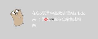 在Go语言中高效处理Markdown：原生实现与C库集成指南