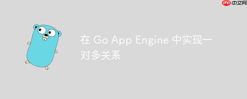 在 go app engine 中实现一对多关系