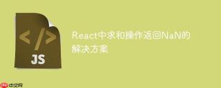 React中求和操作返回NaN的解决方案