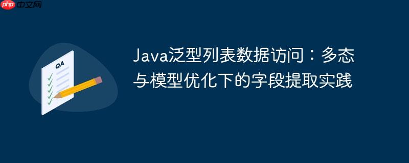 Java泛型列表数据访问:多态与模型优化下的字段提取实践