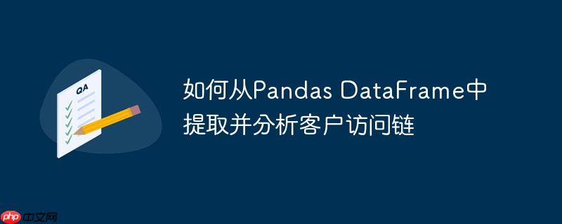 如何从pandas dataframe中提取并分析客户访问链