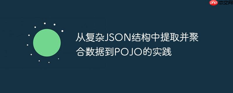 从复杂JSON结构中提取并聚合数据到POJO的实践