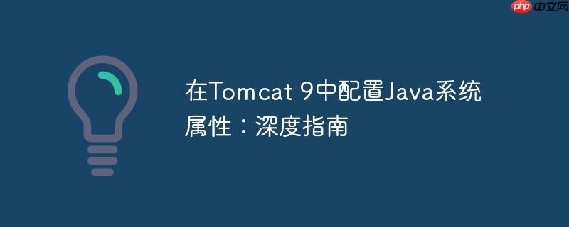 在tomcat 9中配置java系统属性：深度指南