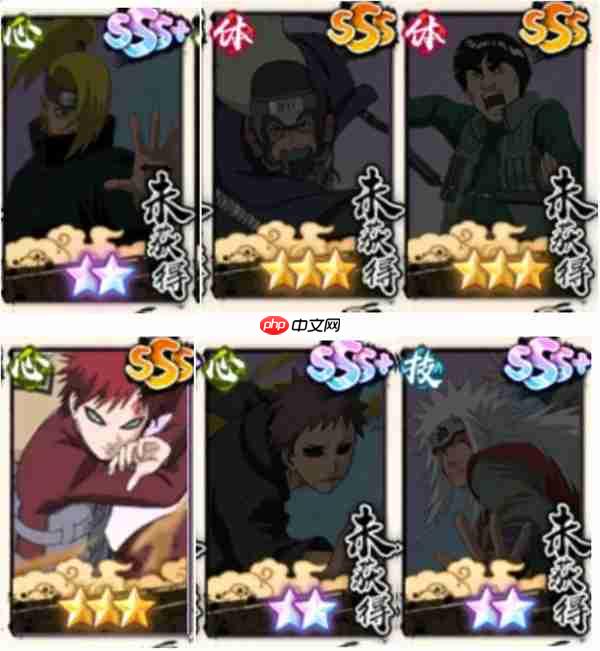 火影忍者木叶高手灼烧队阵容搭配