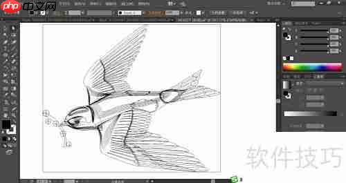 飞燕图案创意设计