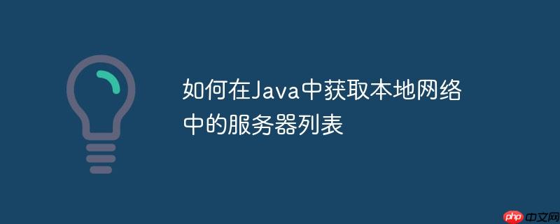 如何在Java中获取本地网络中的服务器列表