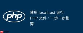 使用 localhost 运行 PHP 文件：一步一步指南